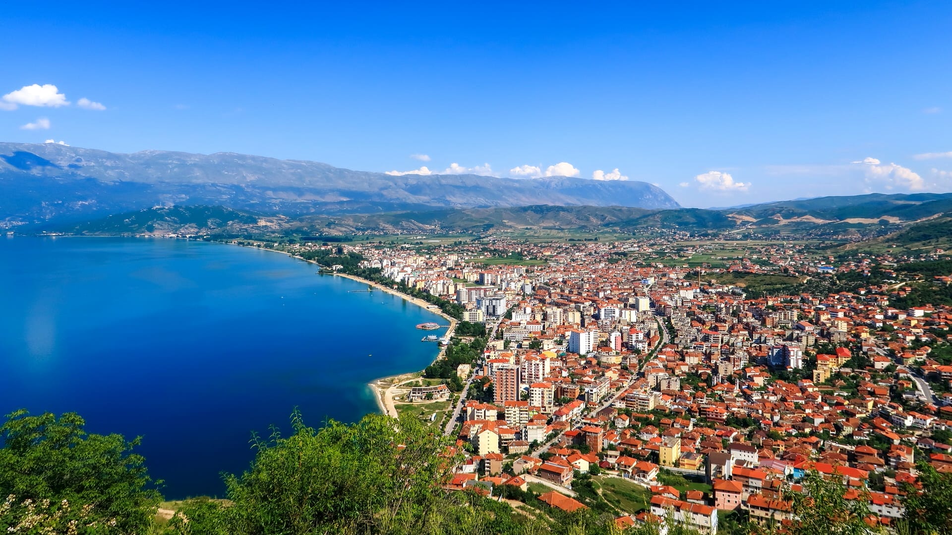 ohrid lake pogradec albania